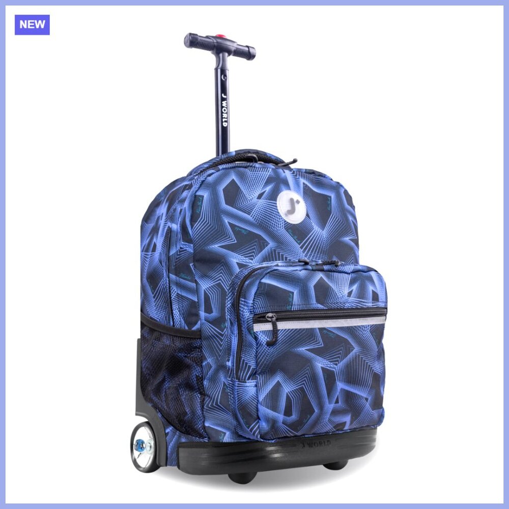 Rolling Backpack With Wheels, Convertible, Water … - image 1
